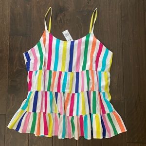 Spaghetti strapped flowy top